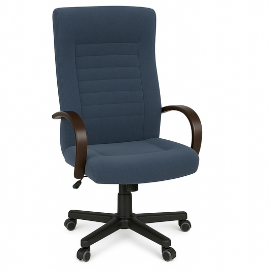 Scaun ergonomic catifea ALBASTRA | model DALIA P