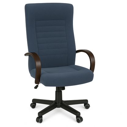 Scaun ergonomic catifea ALBASTRA | model DALIA P