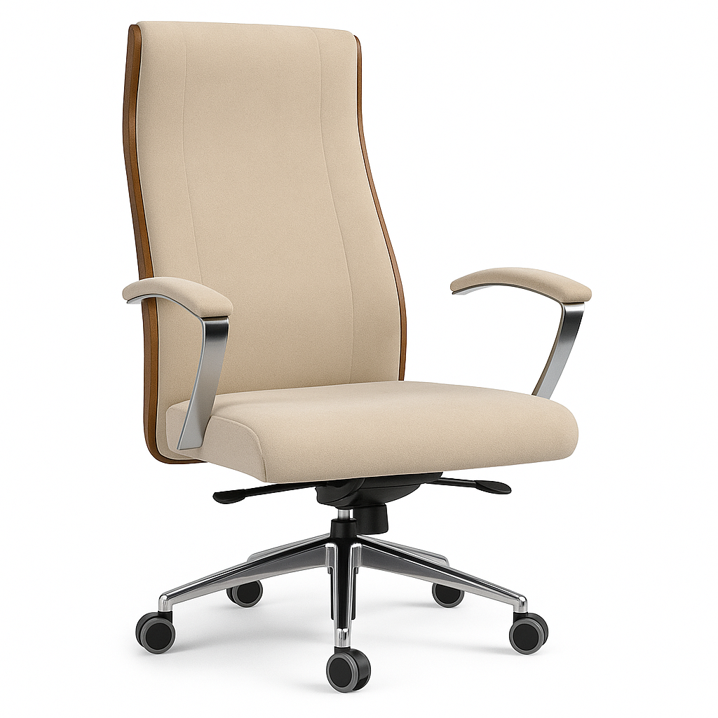 Scaun birou catifea BEJ | model BOSS P