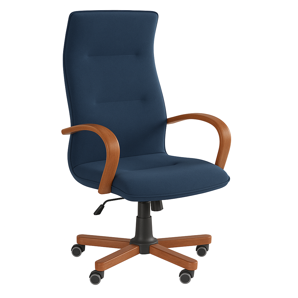 Scaun birou catifea ALBASTRA | model OMEGA P