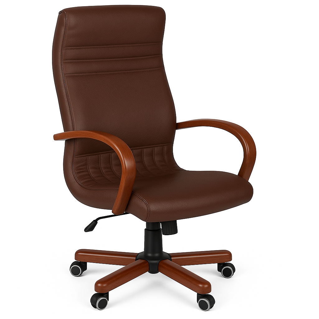 Scaun birou piele BEJ | model GOLD P