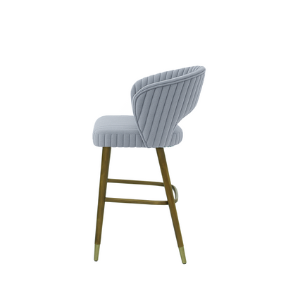 Scaun insula catifea ROZ | model THOMAS