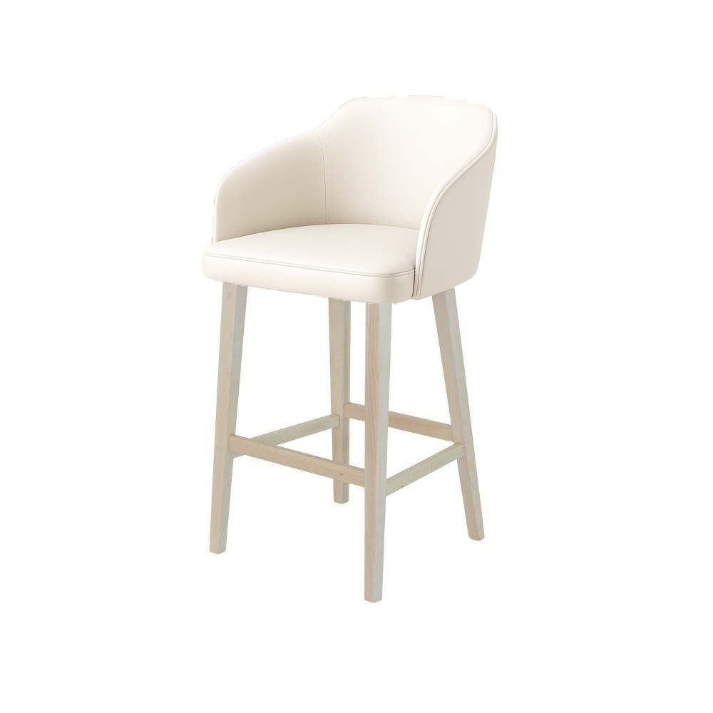 Scaun bar piele ALBA | model CROCO