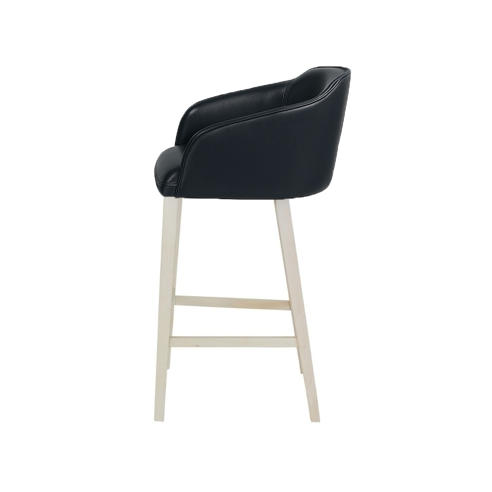 Scaun bar piele GALBENA | model CROCO