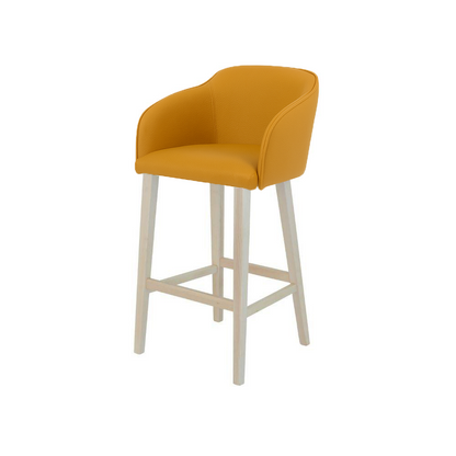 Scaun bar piele naturala MARO | model CROCO