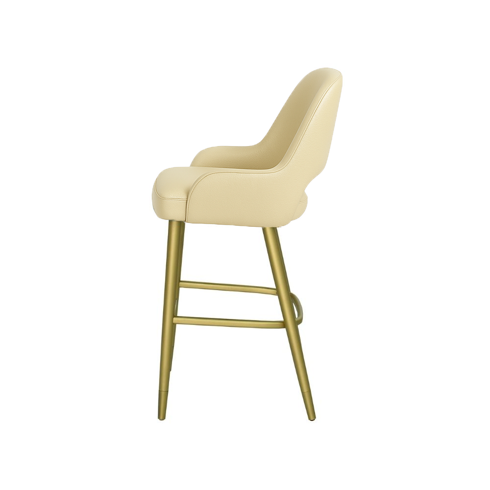 Scaun insula piele naturala BEJ | model HUGO