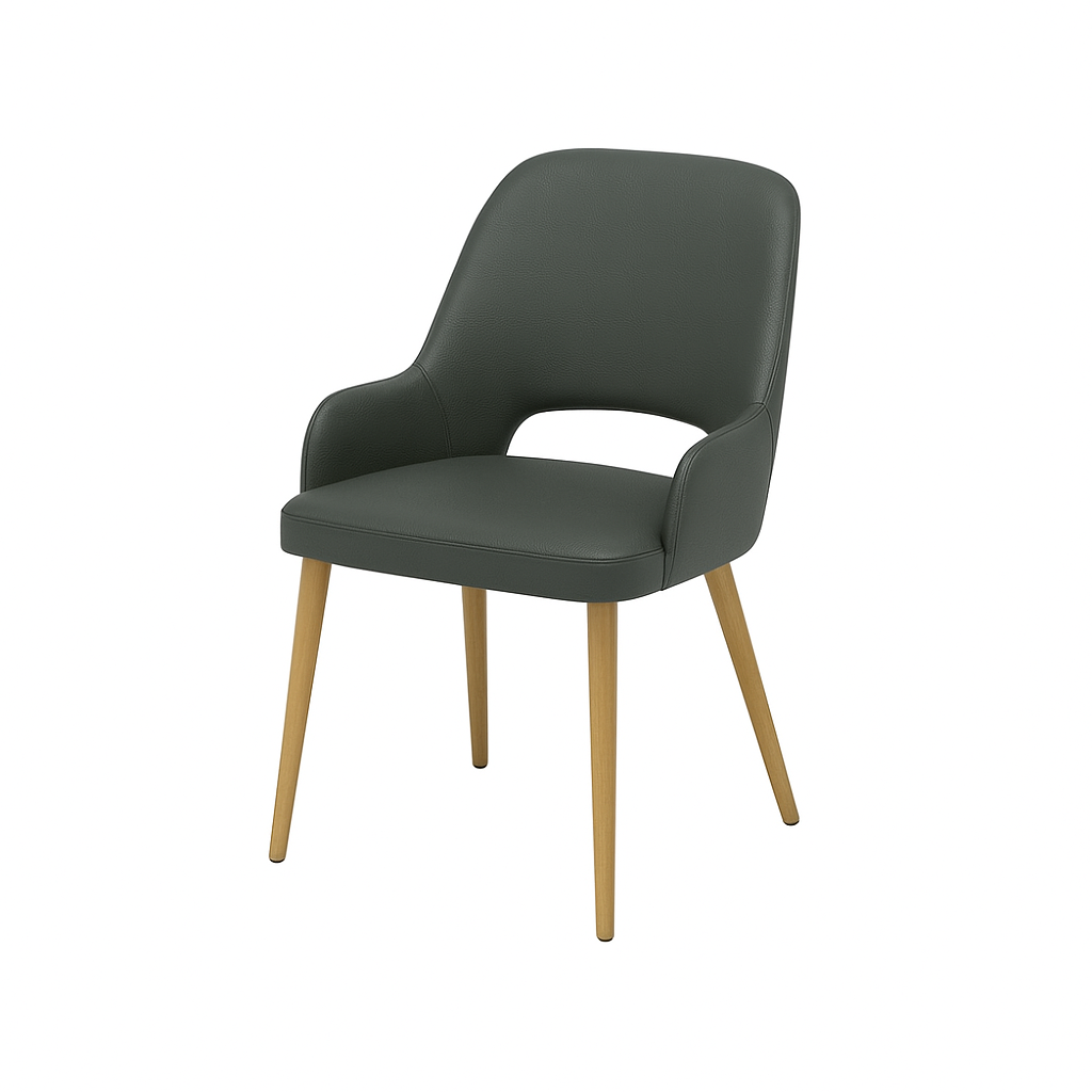 Scaun piele VERDE | model HUGO