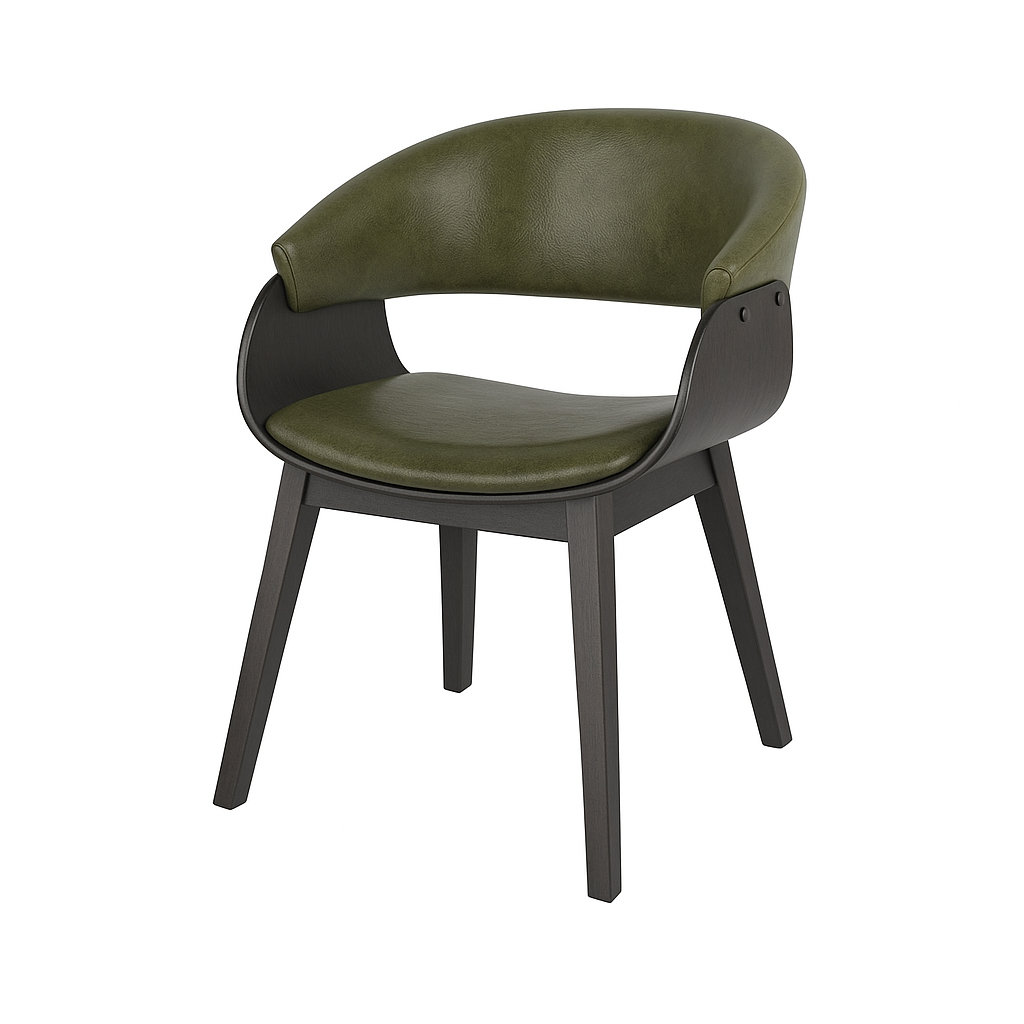 Scaun piele VERDE | model BRANDO