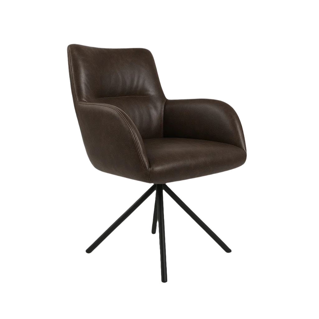 Scaun piele MARO INCHIS | model MORE