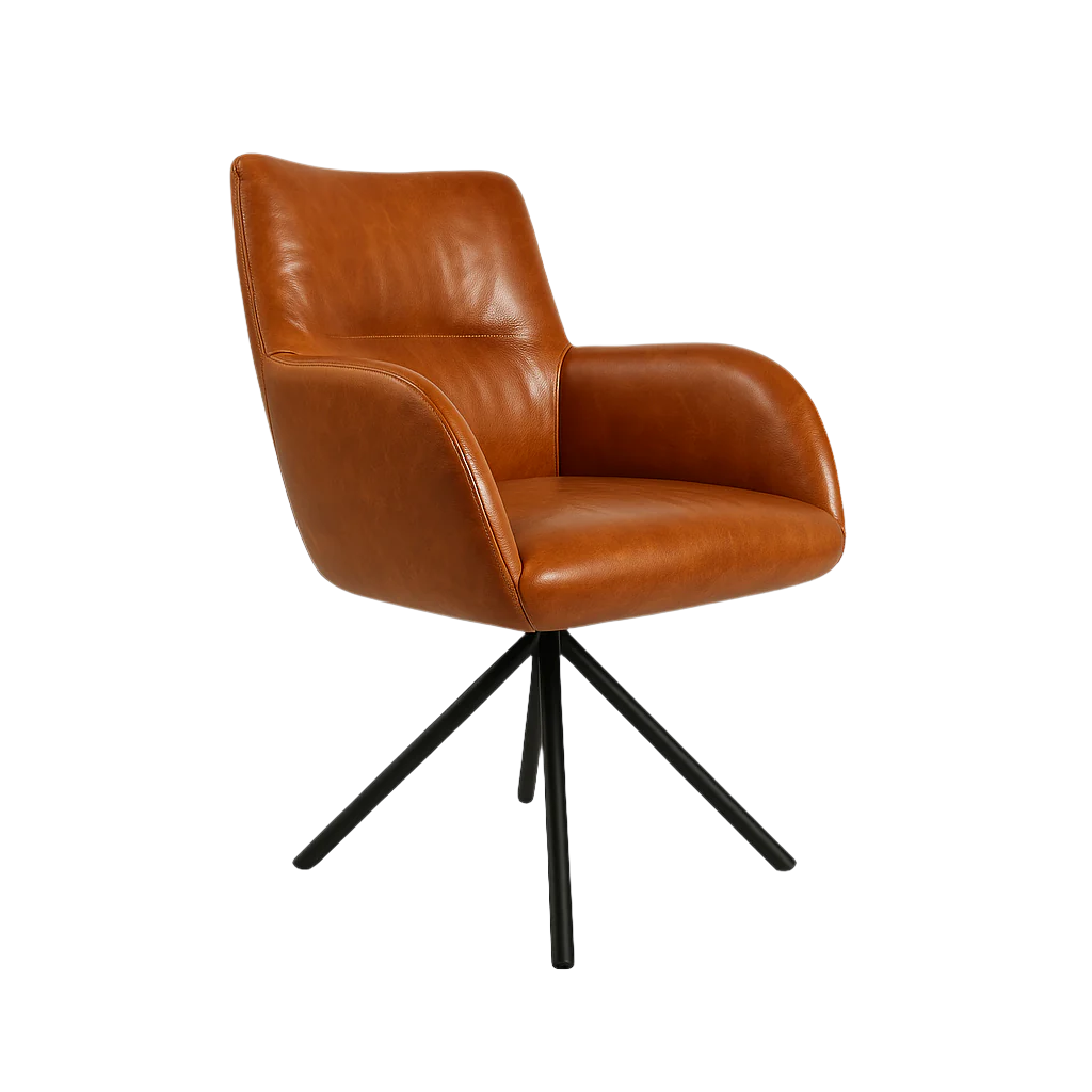 Scaun piele MARO DESCHIS | model MORE