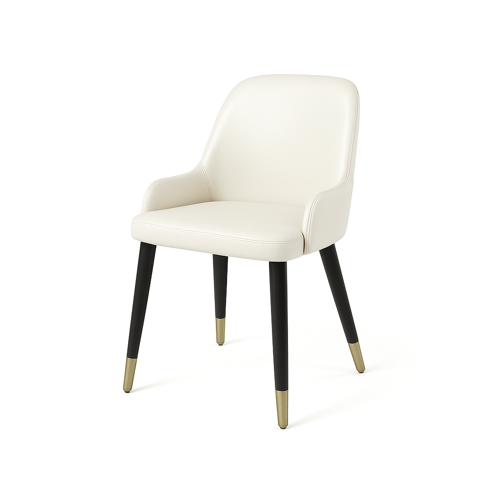 Scaun piele NEAGRA | model ROCCO G