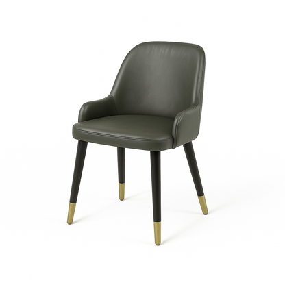 Scaun piele NEAGRA | model ROCCO G