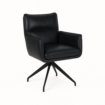 Scaun piele NEGRU | model SMILEY