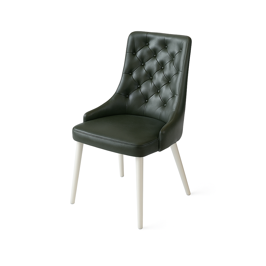 Scaun piele VERDE | model TAO