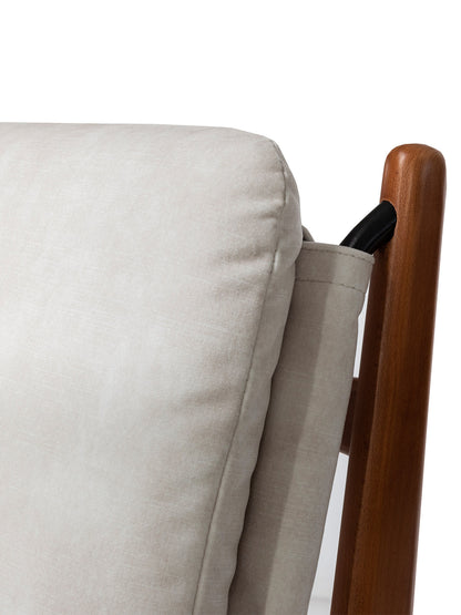 Scaun din lemn si stofa | model ALDO NA